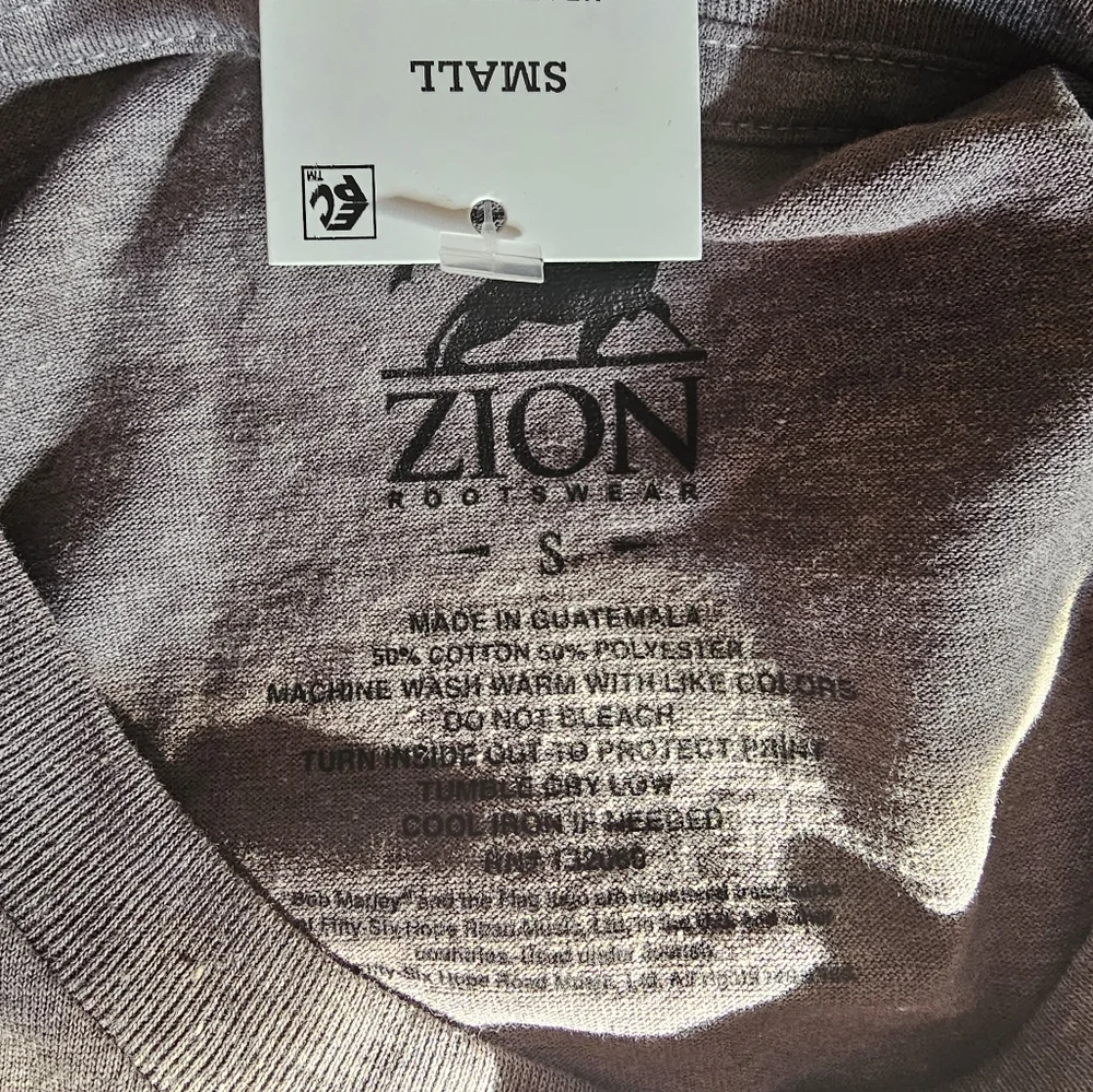 Zion Rootswear Gray Marley One Love Tee - Picture 5 of 5